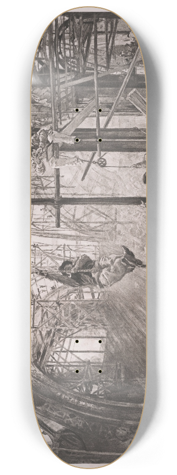 Charles Paul Renouard - Fin des travaux dans le Grand Palais 8.25 inch art skate deck