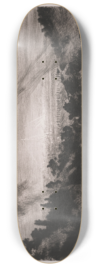 Charles Paul Renouard - LEposition universelle vue de Meudon 8.25 inch art skate deck