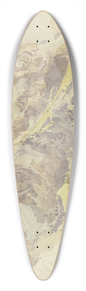 Johann Nepomuk Rauch - Blick von Rosenlaui auf das Wetterhorn und den Eiger 39.3 inch art pintail longboard deck