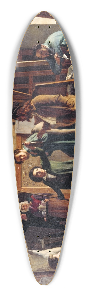 Johann Peter Hasenclever - Studio Scene 39.3 inch art pintail longboard deck