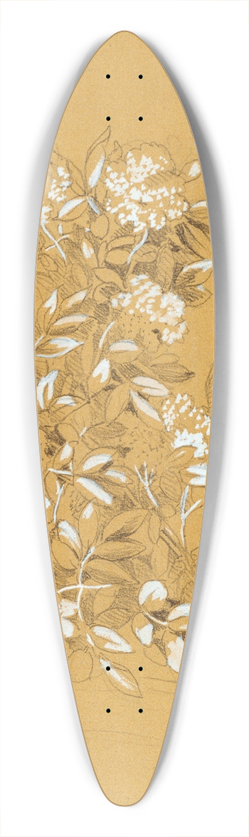 Johann Peter Krafft - Blumenbouquet 39.3 inch art pintail longboard deck