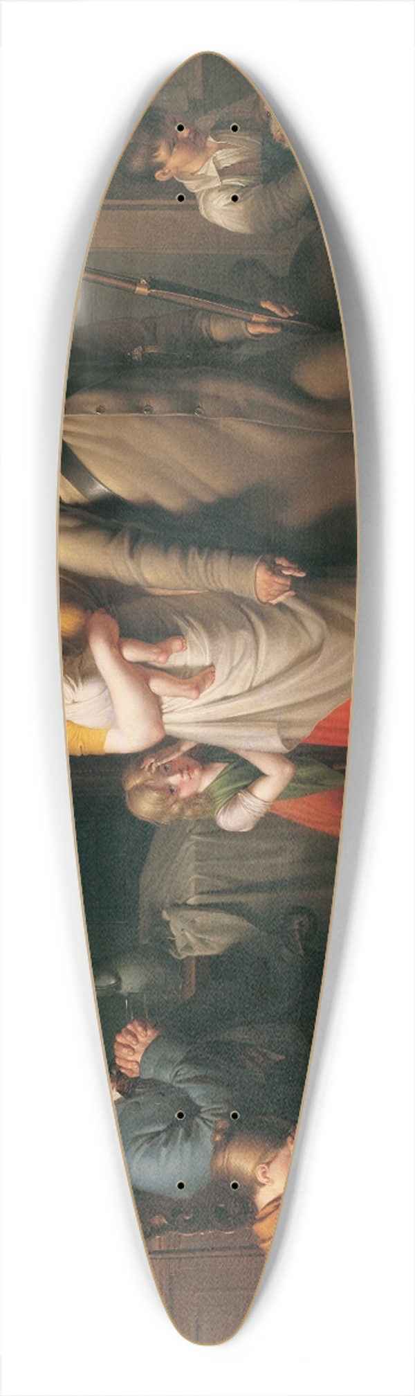 Johann Peter Krafft - Die Heimkehr des Landwehrmannes 39.3 inch art pintail longboard deck