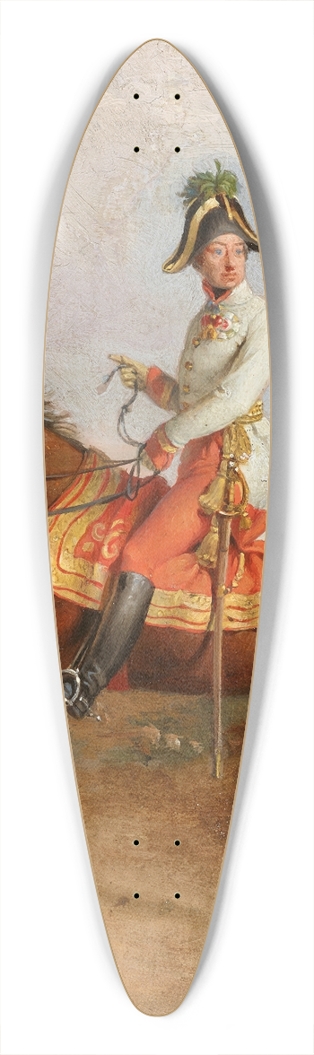 Johann Peter Krafft - Erzherzog Carl zu Pferd 39.3 inch art pintail longboard deck