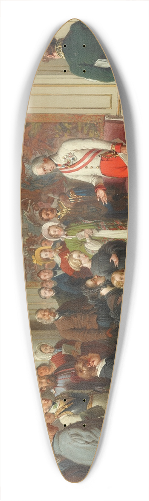 Johann Peter Krafft - Kaiser Franz I. erteilt allgemeine Audienz 39.3 inch art pintail longboard deck