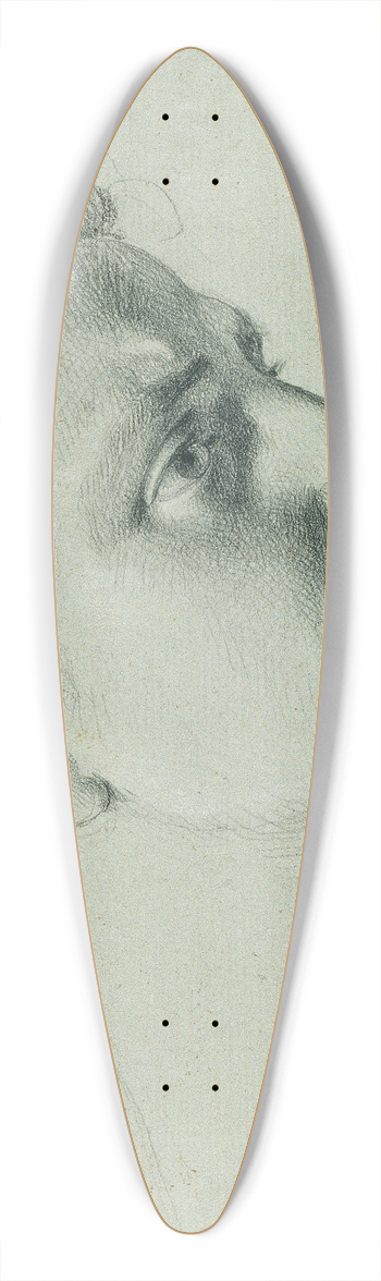 Johann Peter Krafft - Kopfstudie zu Arindal und Daura 39.3 inch art pintail longboard deck