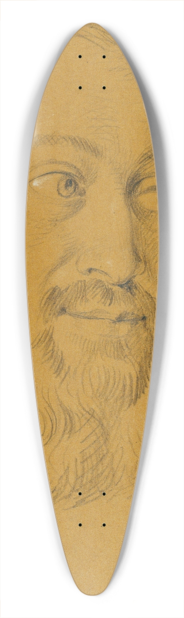 Johann Peter Krafft - Portrtstudie zu Rudolf von Habsburg und der Priester 39.3 inch art pintail longboard deck