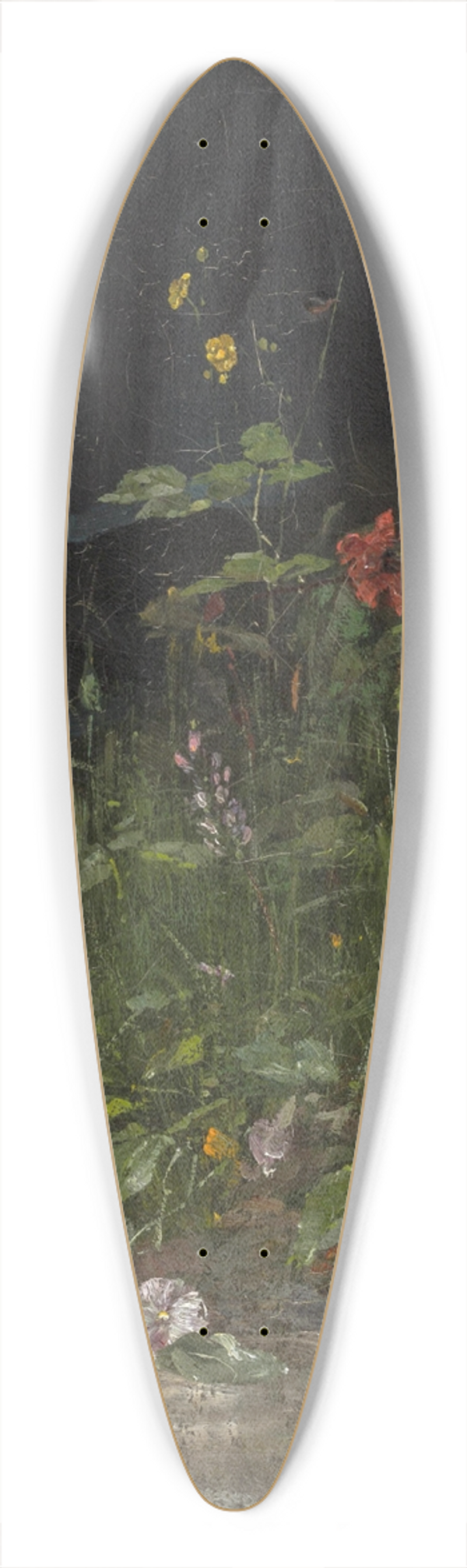 Johann Sperl - Blumen am Wegrand 39.3 inch art pintail longboard deck