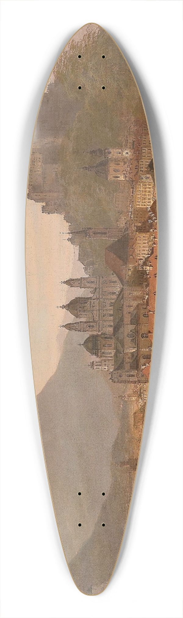 Johann Wilhelm Jankowski - Blick auf Salzburg 39.3 inch art pintail longboard deck