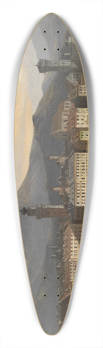 Johann Wilhelm Jankowski - Riva am Gardasee 39.3 inch art pintail longboard deck