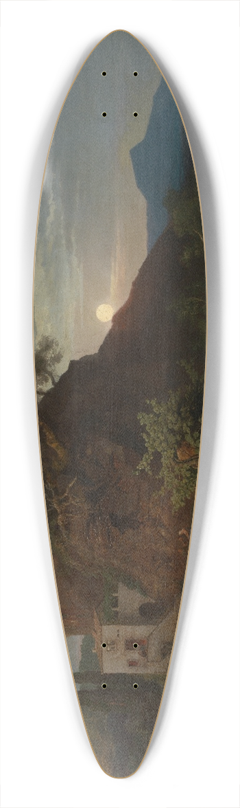 Johann Wilhelm Schirmer - Die Nacht, Die Ankunft des Samariters mit dem Verletzten in der Herberge 39.3 inch art pintail longboard deck