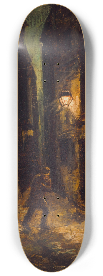 Charles Raymond Chabrillac - La Rue du Petit-Musc. 8.25 inch art skate deck
