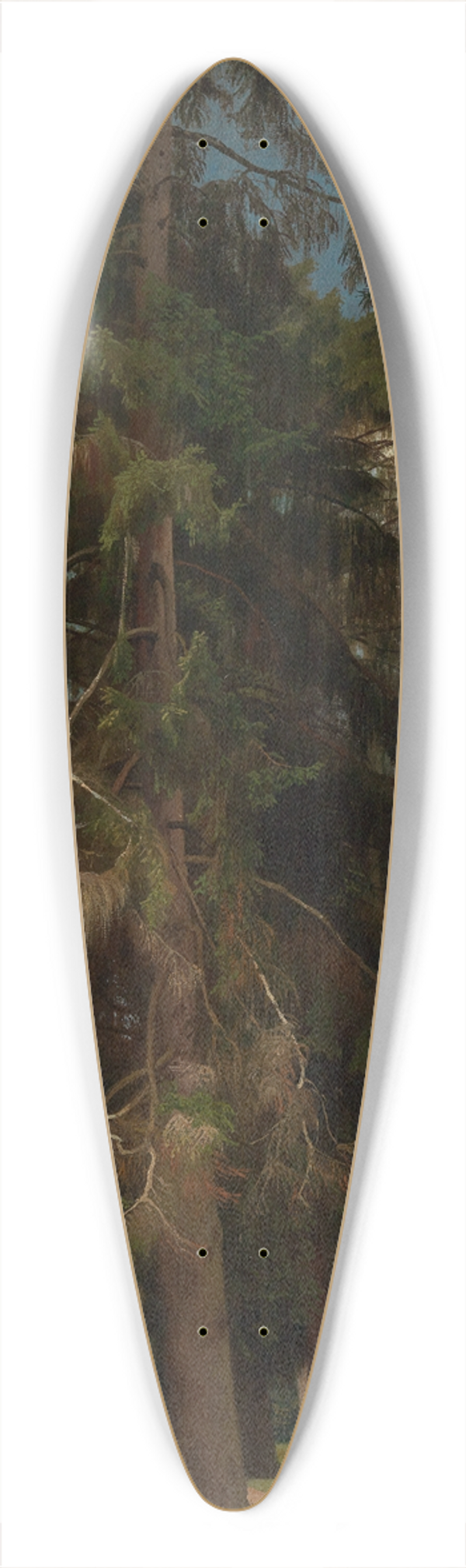 Johann Wilhelm Schirmer - Lichtung im Tannenwald 39.3 inch art pintail longboard deck