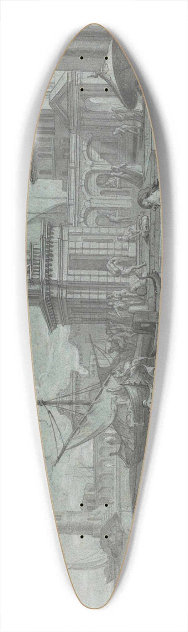 Johann Wolfgang Baumgartner - Venetian Fantasy with the Dogana 39.3 inch art pintail longboard deck