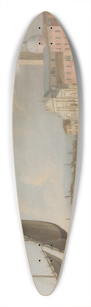Johan Richter - View of Venice with San Giorgio Maggiore 39.3 inch art pintail longboard deck
