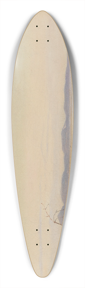 Johan Thomas Lundbye - An Evening beside Lake Arres 39.3 inch art pintail longboard deck