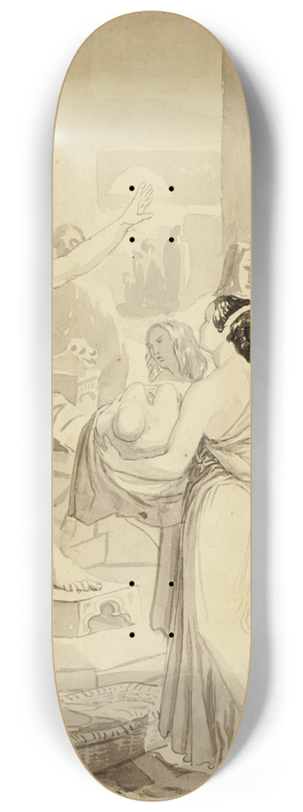 Charles Robert Leslie - Scene from A Winters Tale 8.25 inch art skate deck