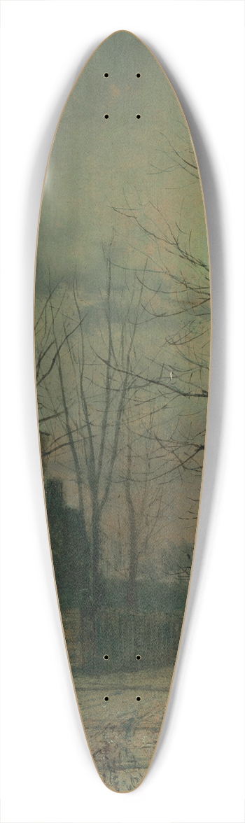John Atkinson Grimshaw - Corner of the Old Road, Claughton, near Scarborough 39.3 inch art pintail longboard deck