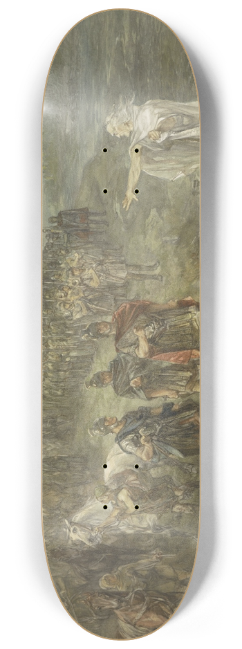 Charles Rochussen - De Romeinse veldheer Drusus en de Germaanse wichelaar 8.25 inch art skate deck