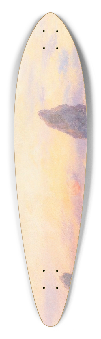 John Brett - The Cornish Coast Near Newquay 39.3 inch art pintail longboard deck