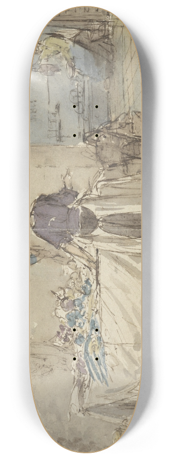 Charles Rochussen - Keukeninterieur 8.25 inch art skate deck