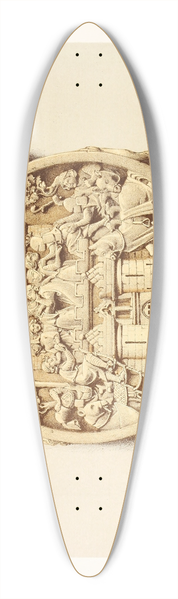 John Charles Robinson - Mirror Case of the Fourteenth Century, in Carved Ivory 39.3 inch art pintail longboard deck