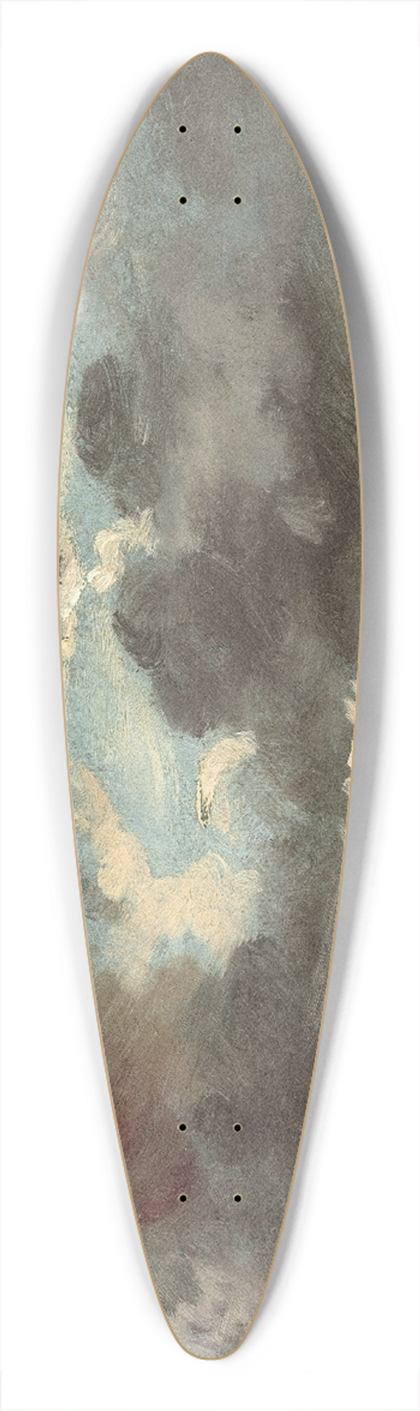 John Constable - Cloud Study  Stormy Sunset 39.3 inch art pintail longboard deck