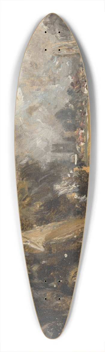 John Constable - Dedham Lock 39.3 inch art pintail longboard deck
