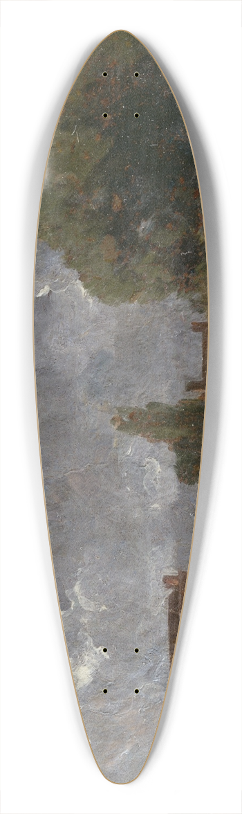 John Constable - Golding Constables House, East Bergholt; the Artists birthplace 39.3 inch art pintail longboard deck