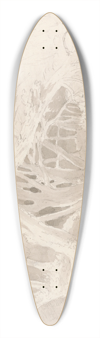 John Constable - Helmingham- The Silent Pool 39.3 inch art pintail longboard deck