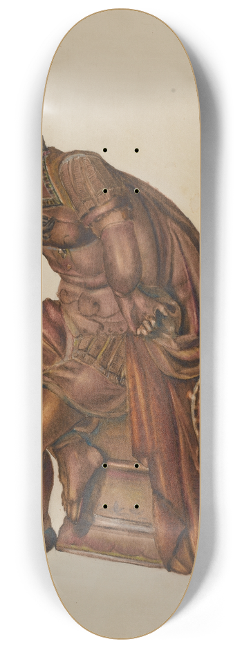 Charles R. Shane - Seated Warrior 8.25 inch art skate deck
