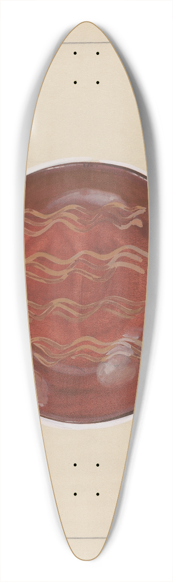 John Dana - Plate 39.3 inch art pintail longboard deck