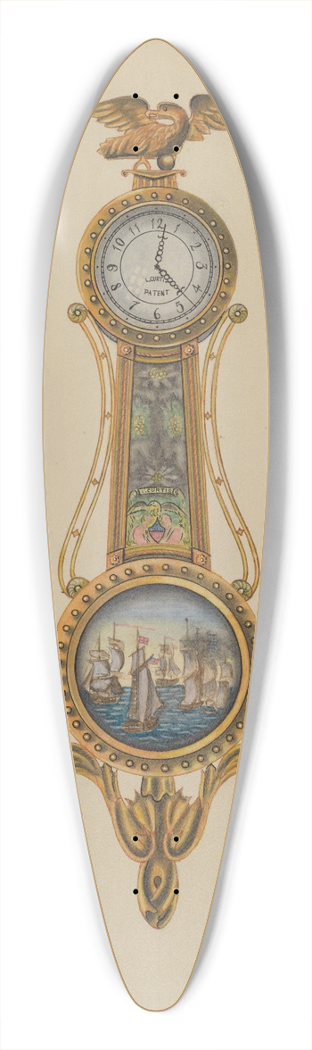 John Dieterich - Clock 39.3 inch art pintail longboard deck