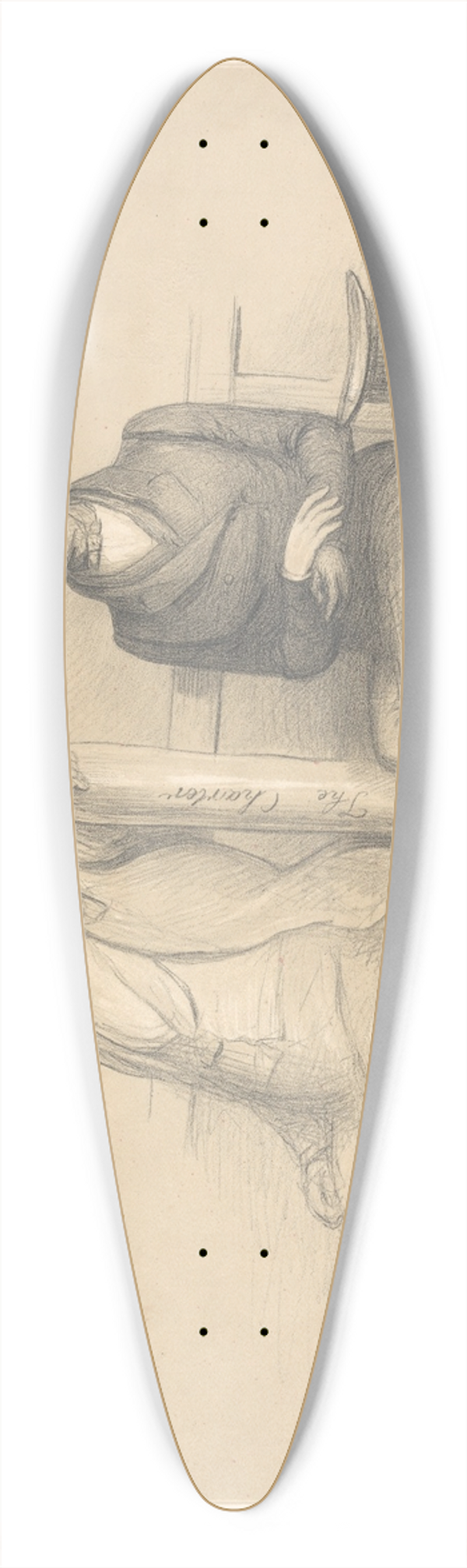John Doyle - The Rivals: Extremes Meet 39.3 inch art pintail longboard deck