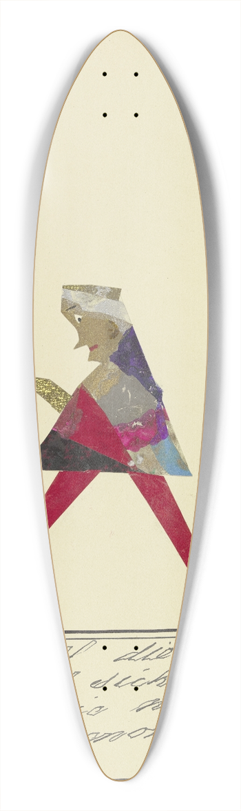 John Elsas - Es stellt die neue Kunst sich ein  39.3 inch art pintail longboard deck