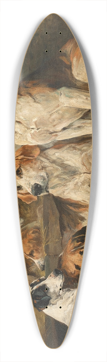 John Emms - A Well-Earned Rest 39.3 inch art pintail longboard deck