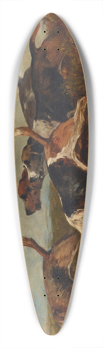 John Emms - On the scent 39.3 inch art pintail longboard deck