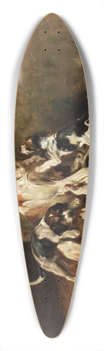 John Emms - PLAYTIME 39.3 inch art pintail longboard deck