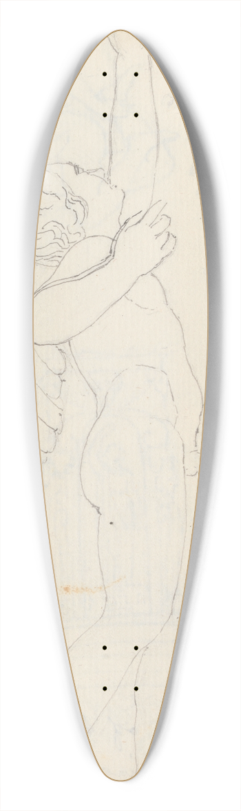 John Flaxman - Cupid Shooting an Arrow, Uffizi, Florence 39.3 inch art pintail longboard deck