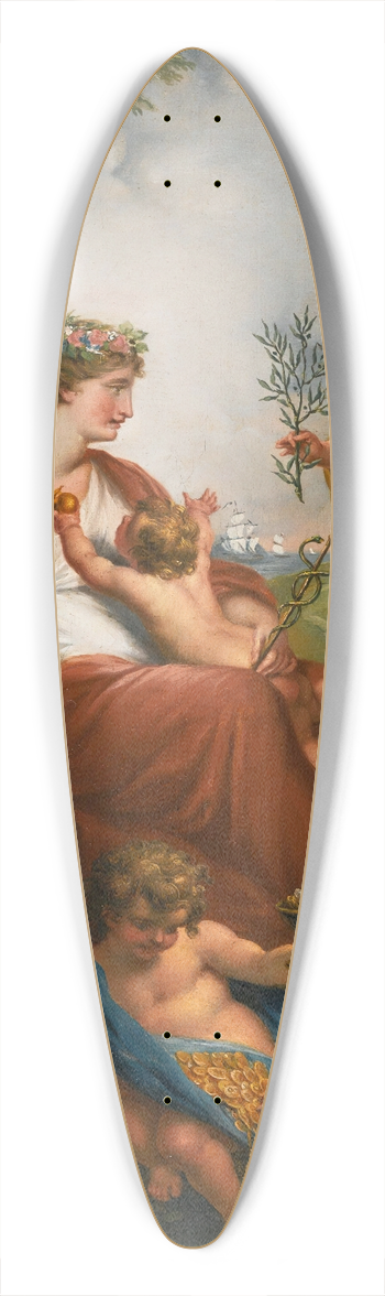 John Francis Rigaud - Allegory Of Peace 39.3 inch art pintail longboard deck