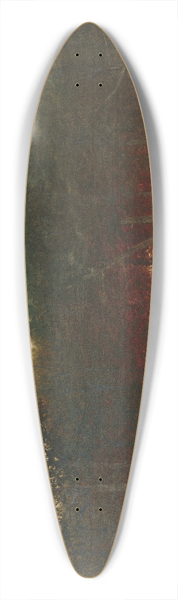 John Frederick Kensett - Twilight in the Cedars at Darien, Connecticut 39.3 inch art pintail longboard deck