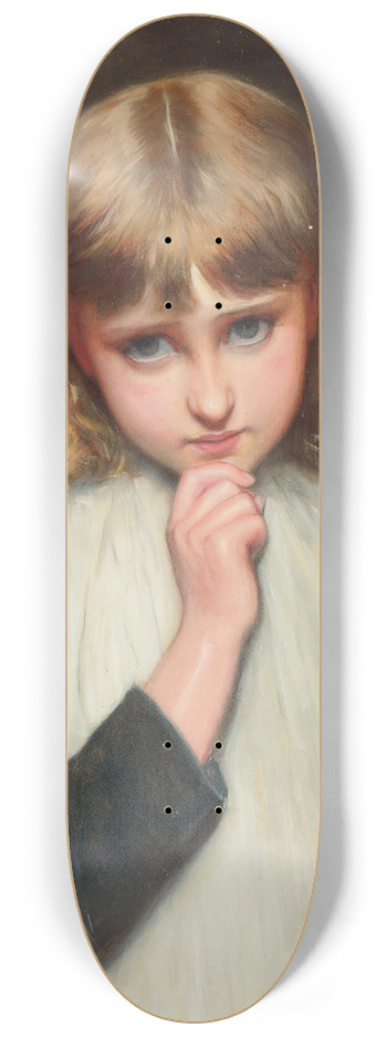 Charles Sillem Lidderdale - A Pensive Moment 8.25 inch art skate deck