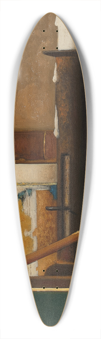 John Frederick Peto - Candlestick, Mug, Pipe and Book 39.3 inch art pintail longboard deck