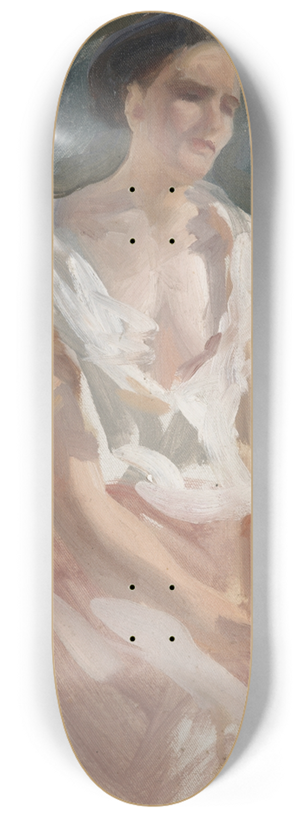 Charles Sims - Figure of a woman 8.25 inch art skate deck