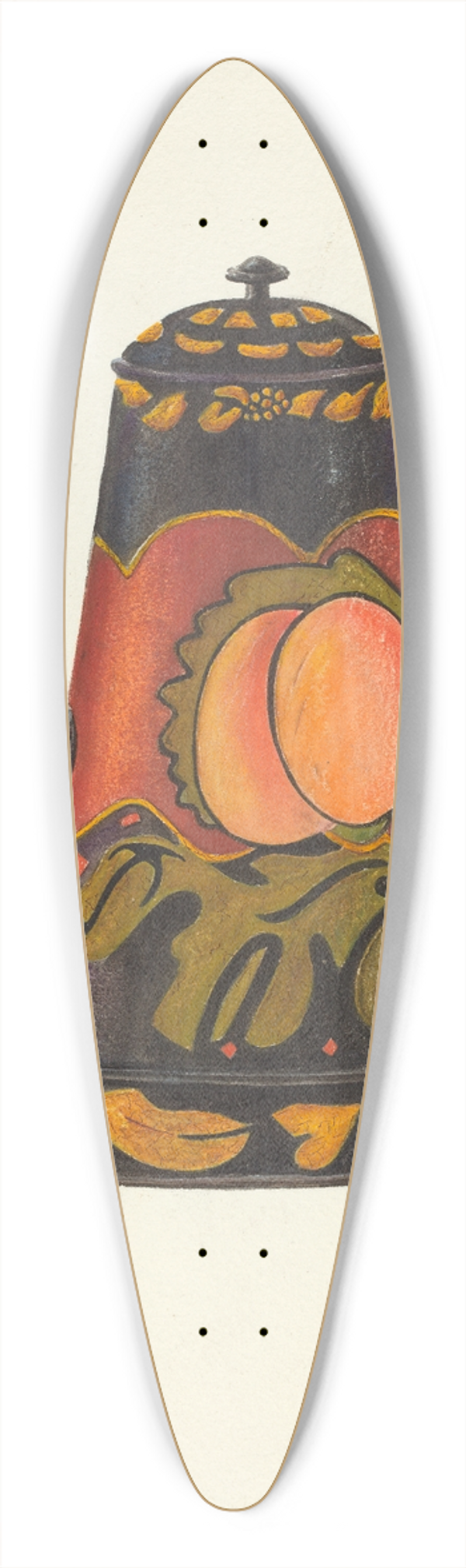 John Hall - Toleware Coffee Pot 39.3 inch art pintail longboard deck