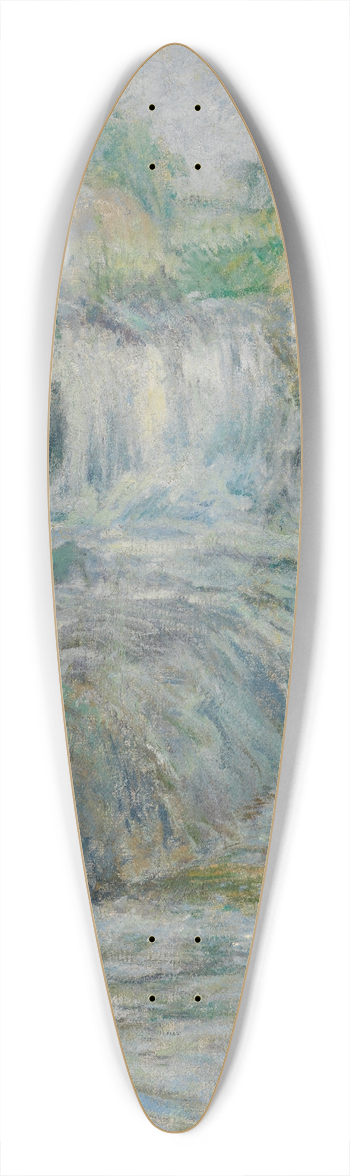 John Henry Twachtman - Waterfall 39.3 inch art pintail longboard deck