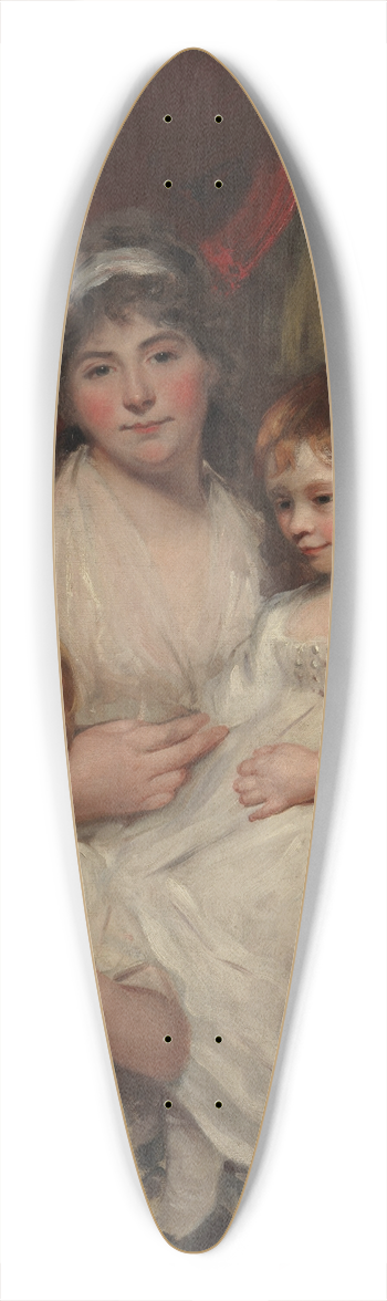John Hoppner - Mrs. John Garden (Ann Garden, 17691842) and Her Children, John (17961854) and Ann Margaret (born 1793) 39.3 inch art pintail longboard deck