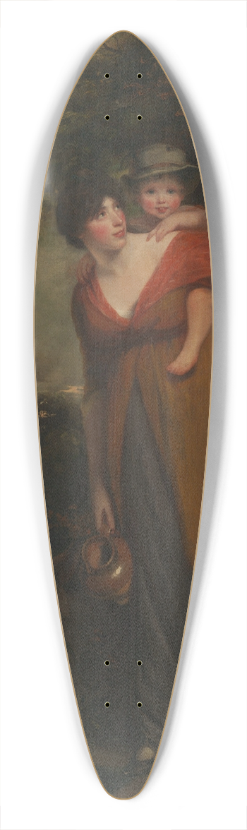 John Hoppner - Mrs. Richard Brinsley Sheridan (Hester Jane Ogle, 17751817) and Her Son (Charles Brinsley Sheridan, 17961843) 39.3 inch art pintail longboard deck
