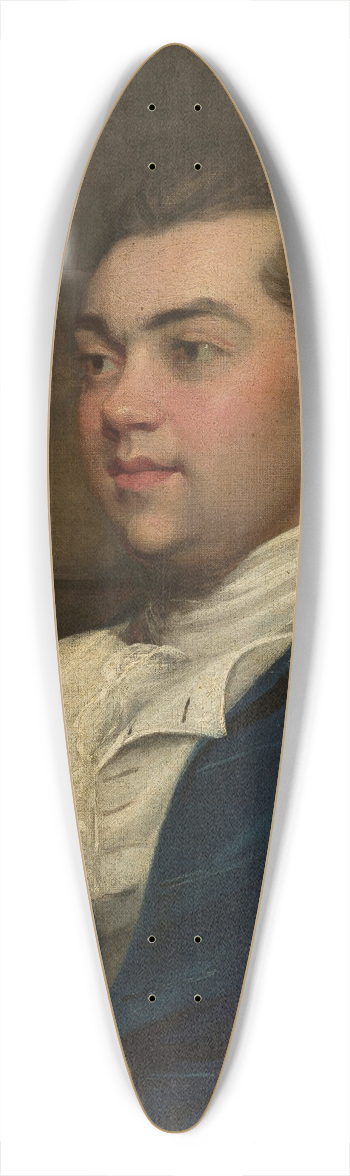 John Hoppner - Portrait of a man 39.3 inch art pintail longboard deck