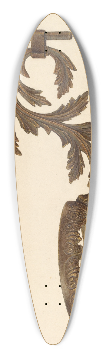 John H. Tercuzzi - Lamp Bracket 39.3 inch art pintail longboard deck