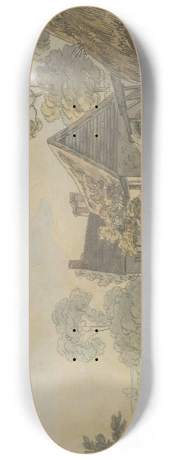 Charles Tompkins - Water mill 8.25 inch art skate deck